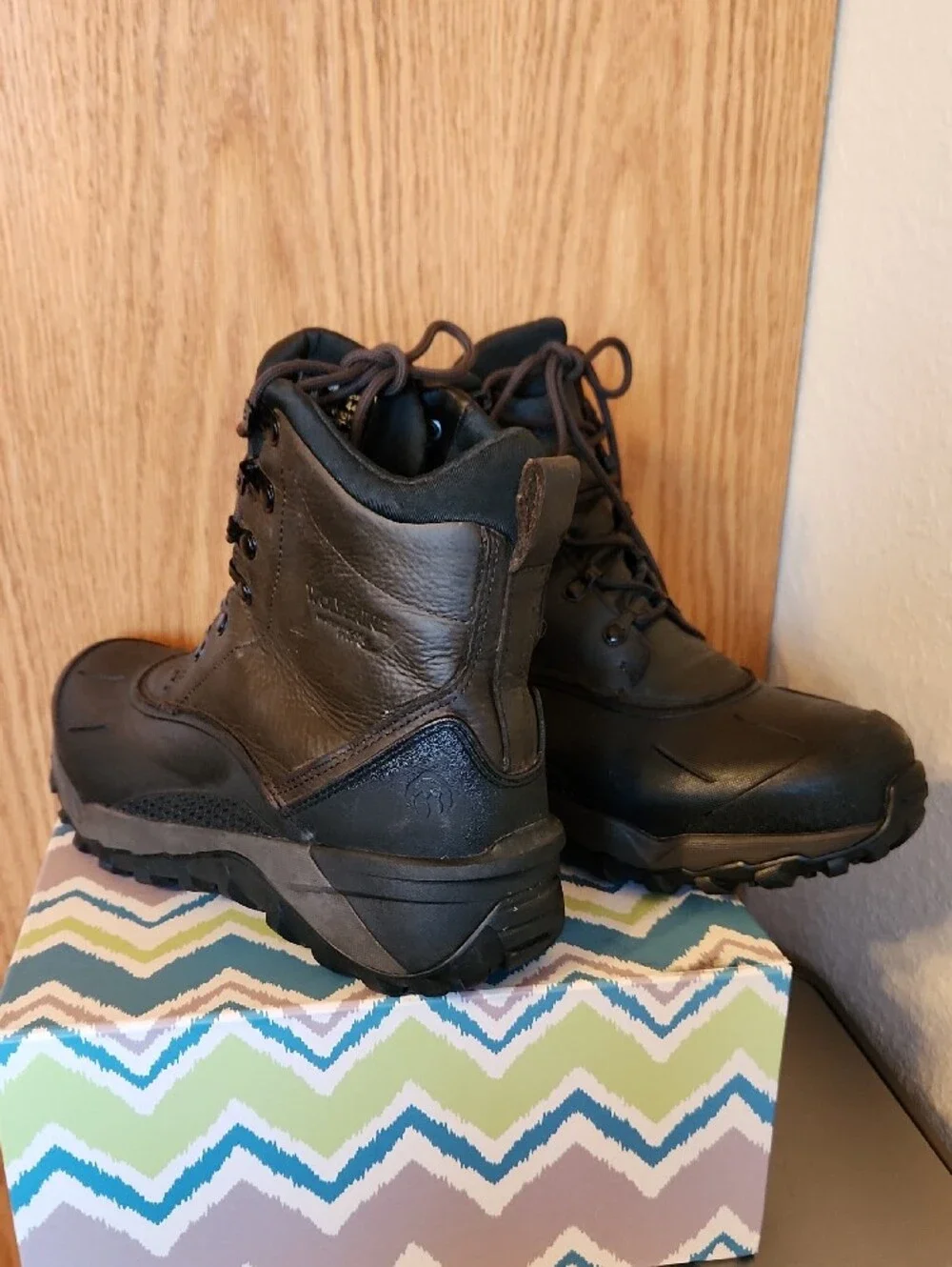 Wolverine Brown  Lace-Up Waterproof Work Boots